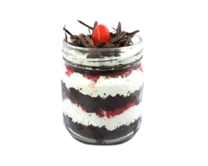 Black forest jar cake