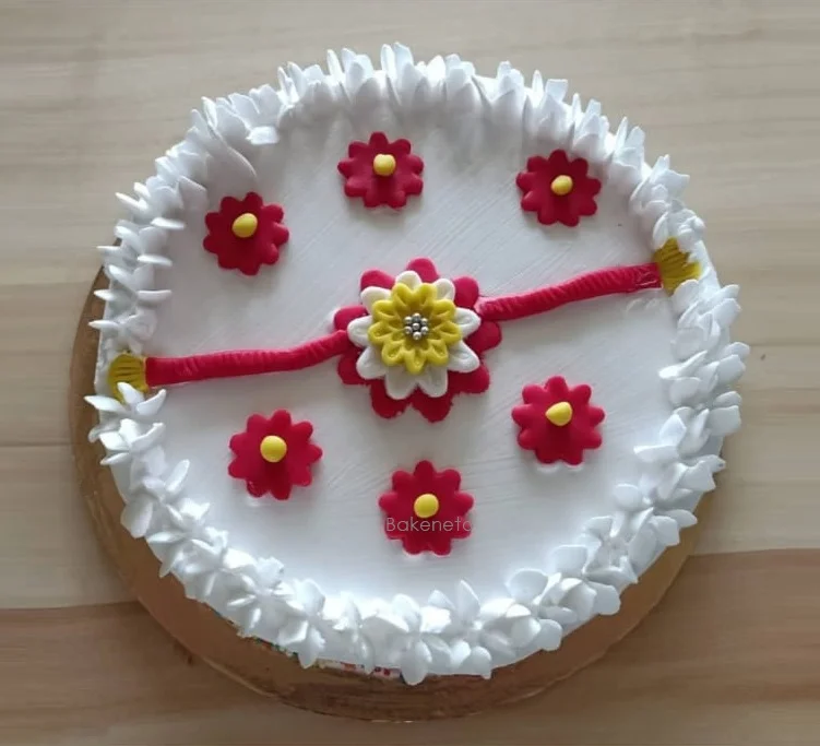 Customized cake design for Raksha Bandhan.