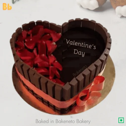 Chocolate Kit-Kat cake for this valentines day 2024